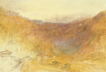 Der Brünigpass von Meiringen, Schweiz